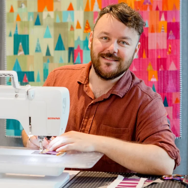Liberated Quilter, Nicholas Ball joins the School of Stitched Textiles for an interview about his improv technique.