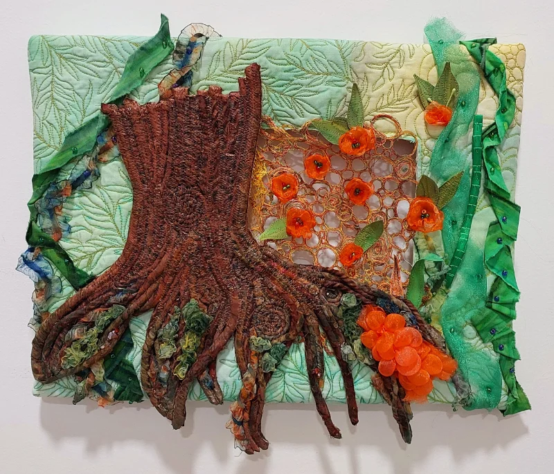 Textile art work by Asmaa Abdullah Moharram, featured in the student Excellence Awards 24