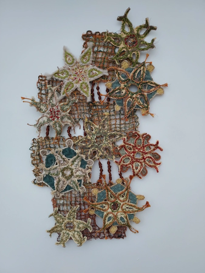 Hand embroidery work by Victoria Vinten