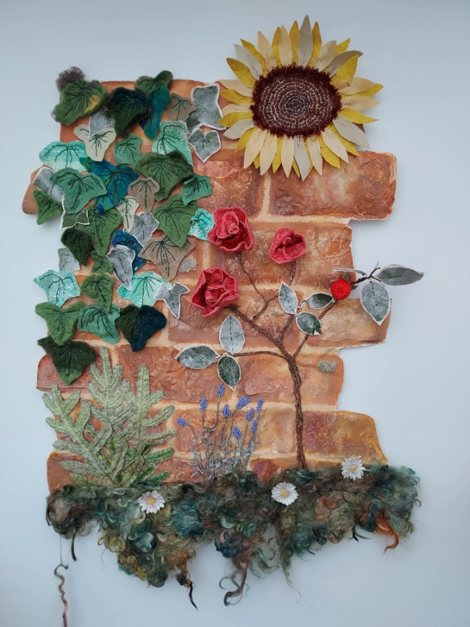 Hand embroidery work by Victoria Vinten