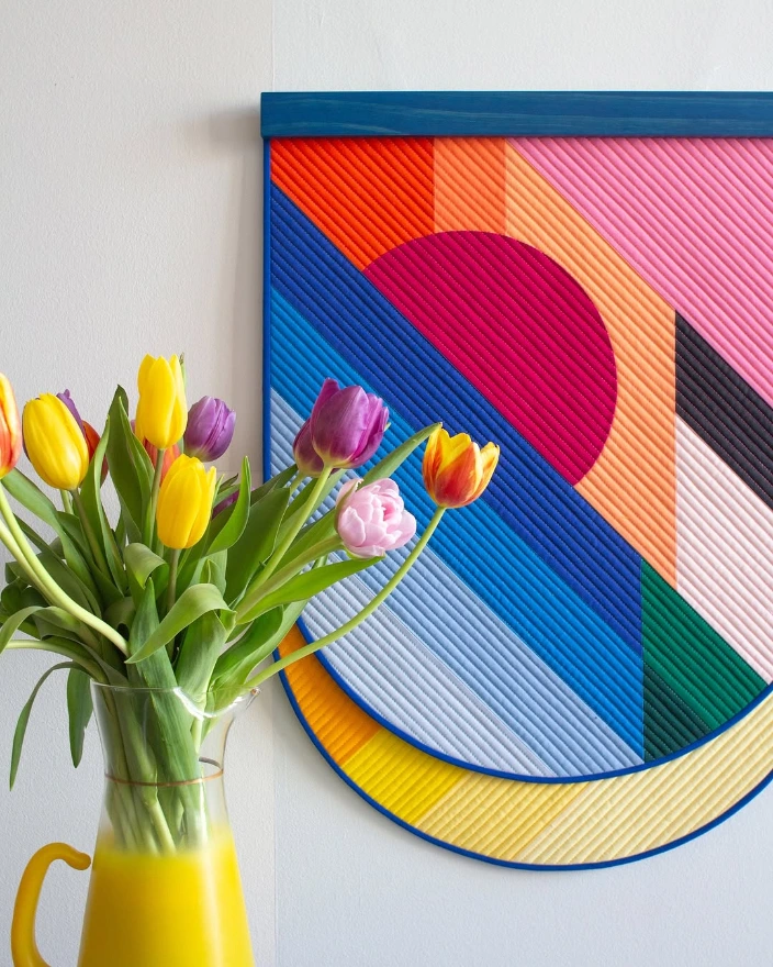 Creative abstract Patchwork and Quilting by Emily van Hoff