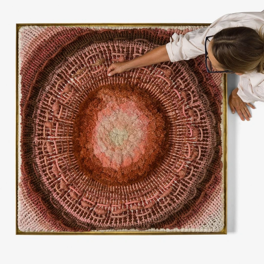 Abstract weaving by Tammy Kanat