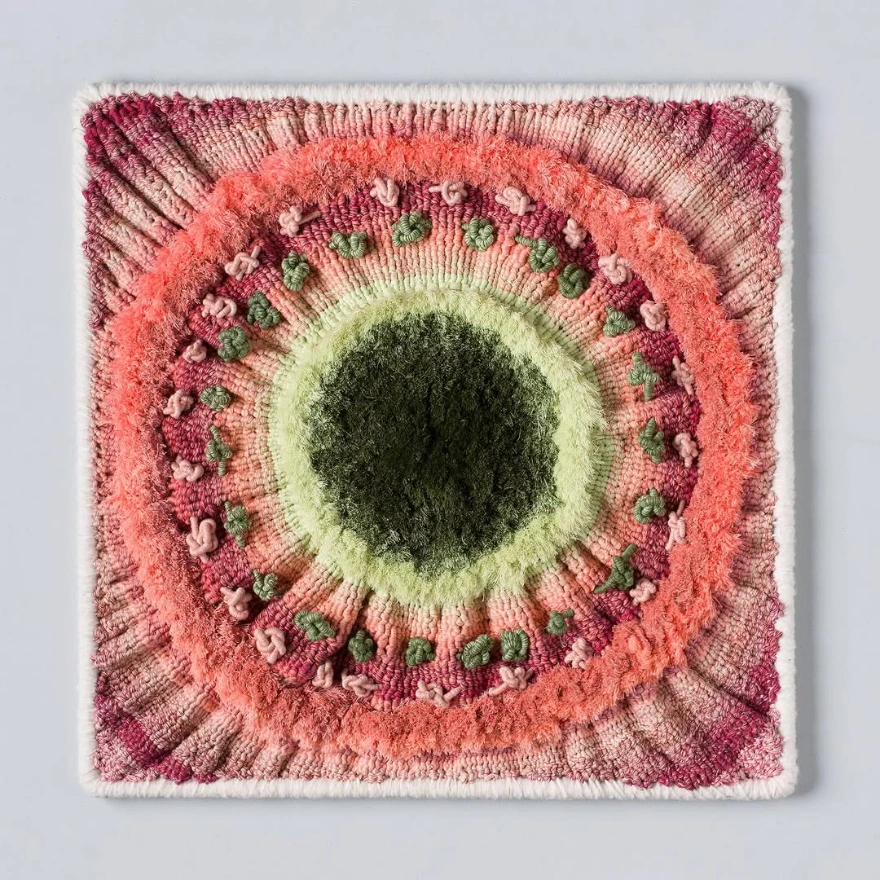 Abstract weaving by Tammy Kanat