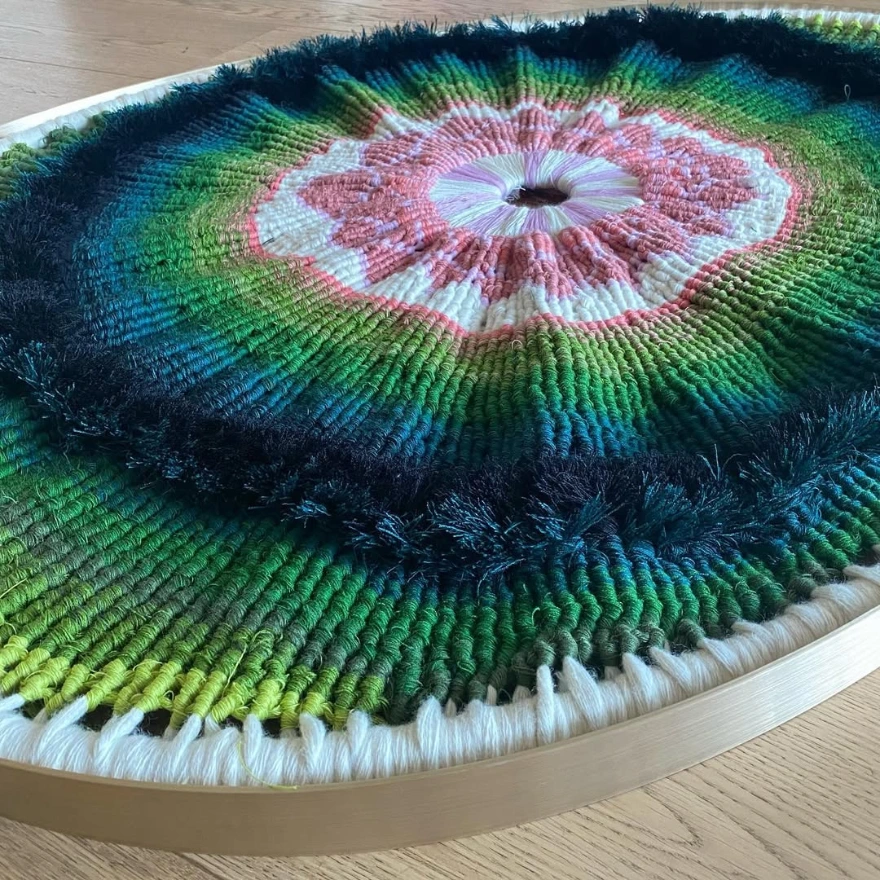 Abstract weaving by Tammy Kanat