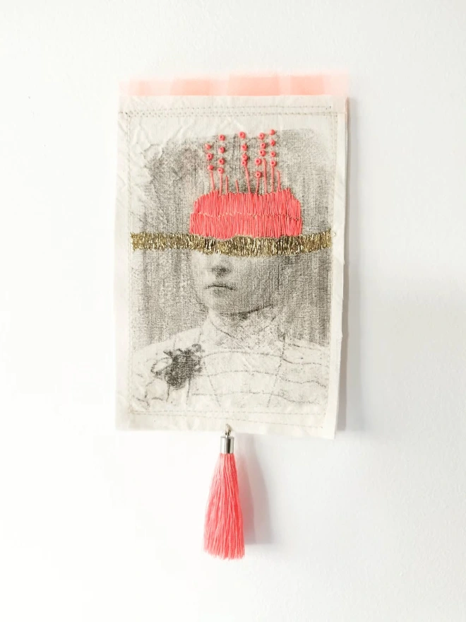 Abstract expressions, textile artwork by Margarita Brum
