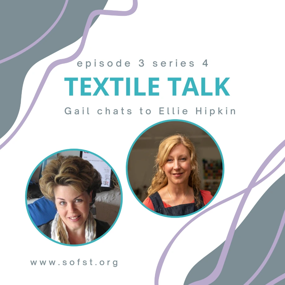 Ellie Hipkin textile talk podcast cover