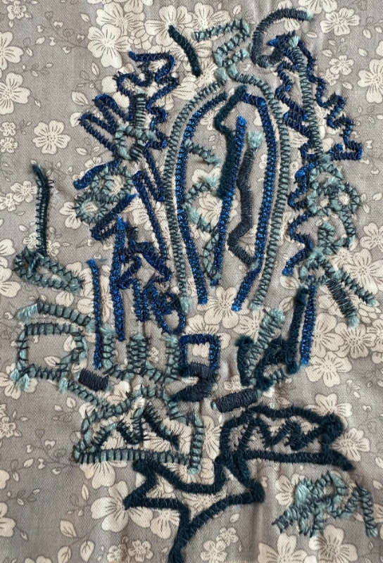 Textile samples by Mera Wagoner, textile graduate
