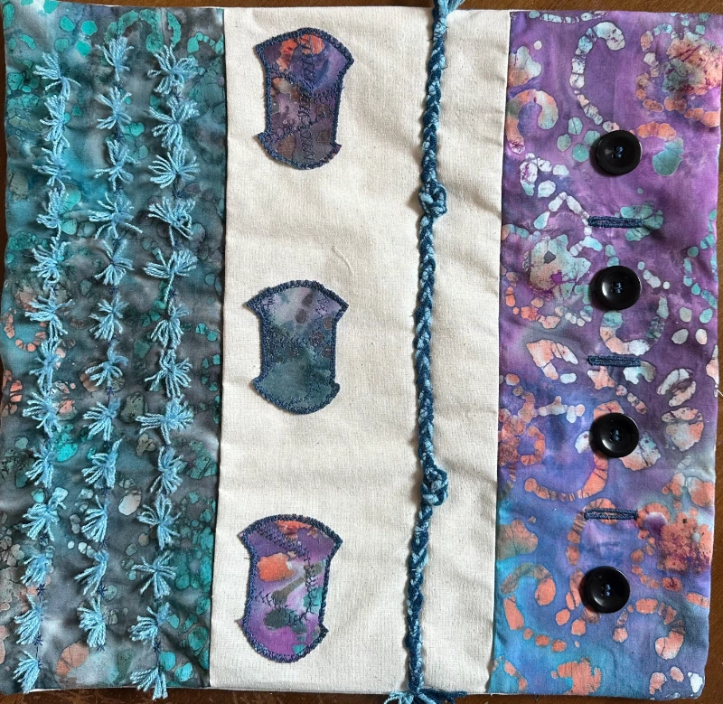 Textile samples by Mera Wagoner, textile graduate