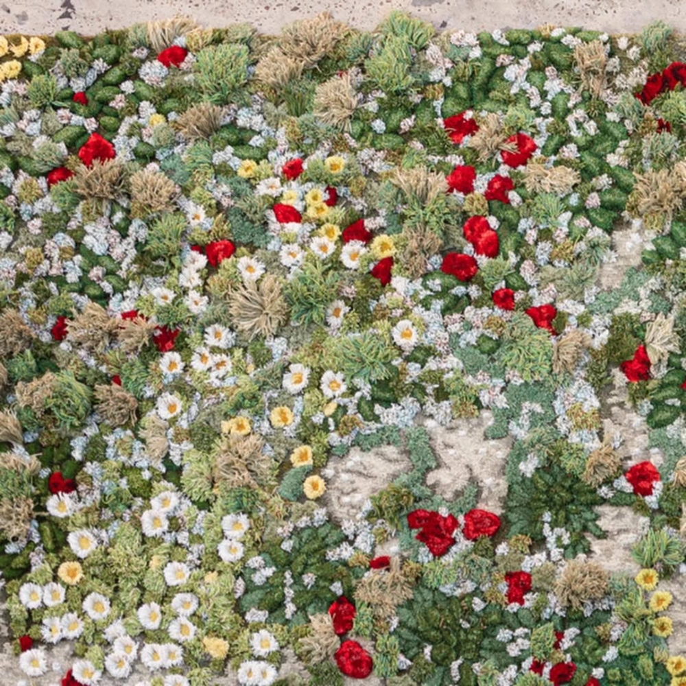 Yean art large scale rugs by Alexandra Kehayoglou