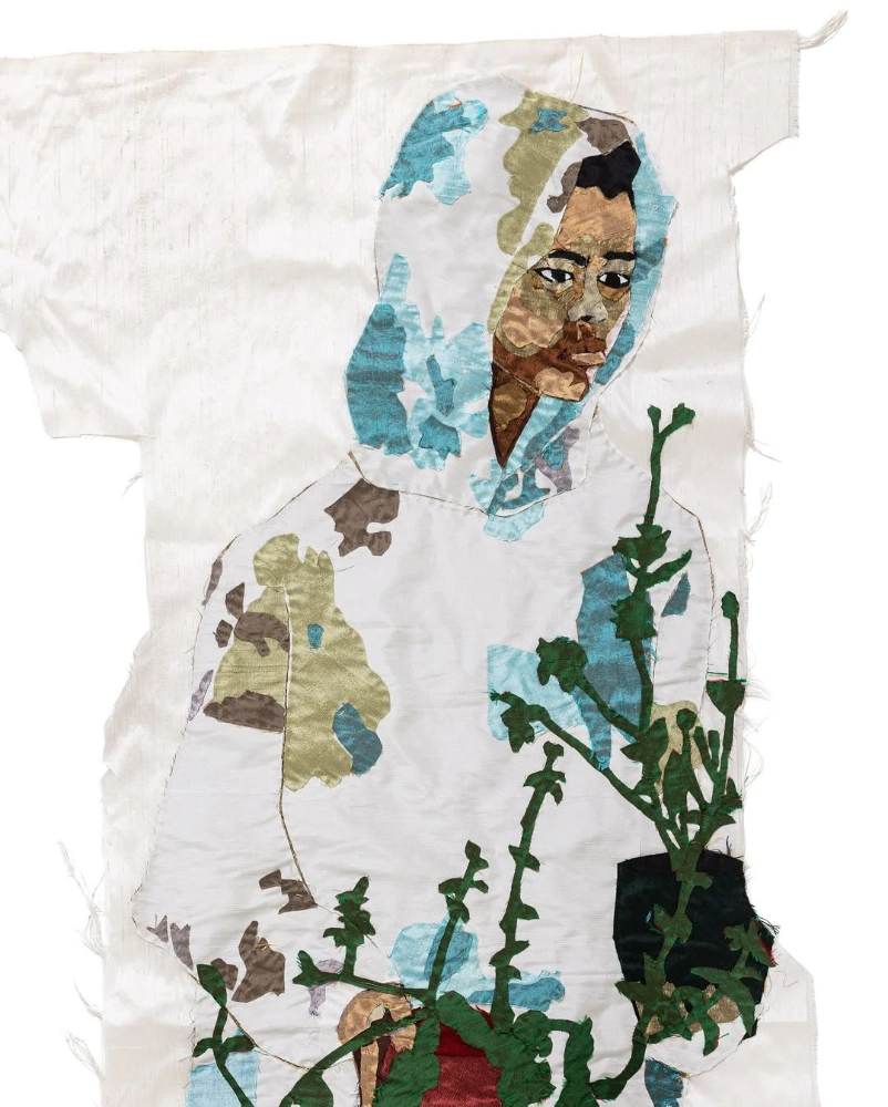 Activist and representative quilt artwork by textile artist Billie Zangewa