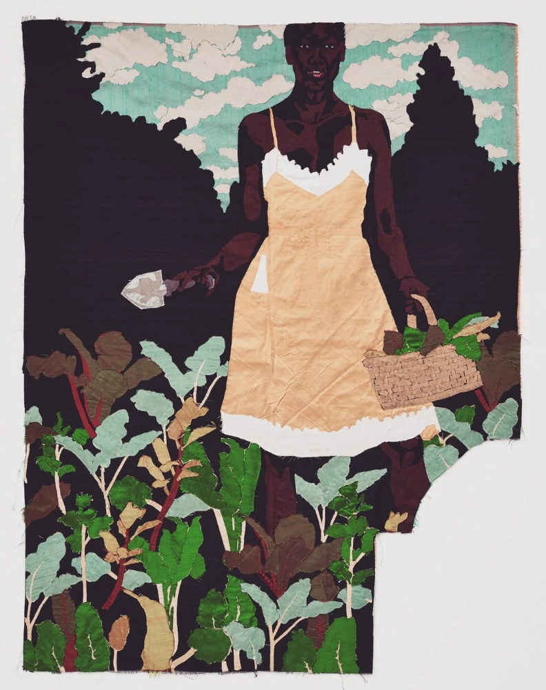 Activist and representative quilt artwork by textile artist Billie Zangewa