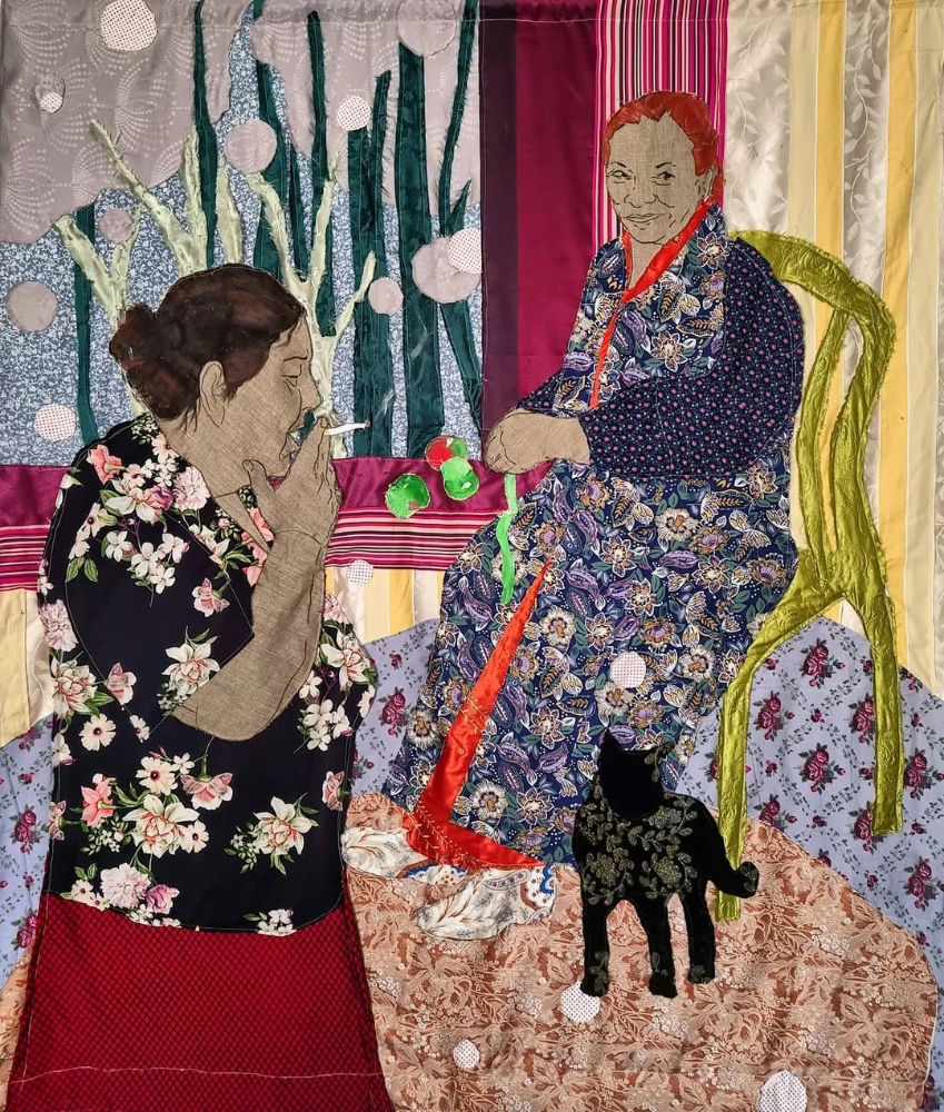 The beautiful quilt artwork by Malgorzata Mirga-Tas