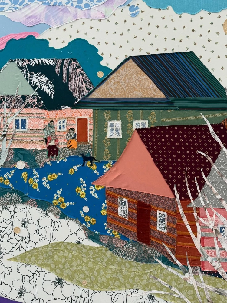 The beautiful quilt artwork by Malgorzata Mirga-Tas