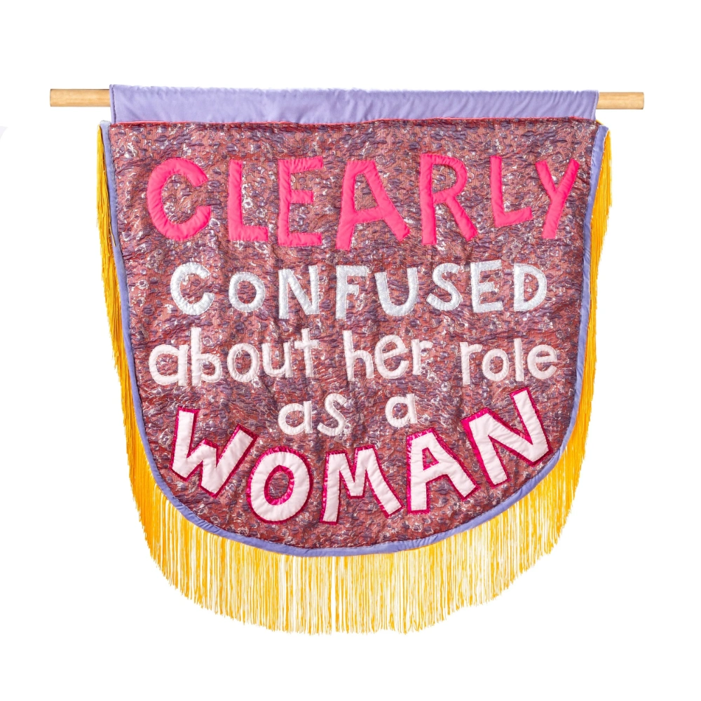 Activist quilt artwork by Natalie Baxter