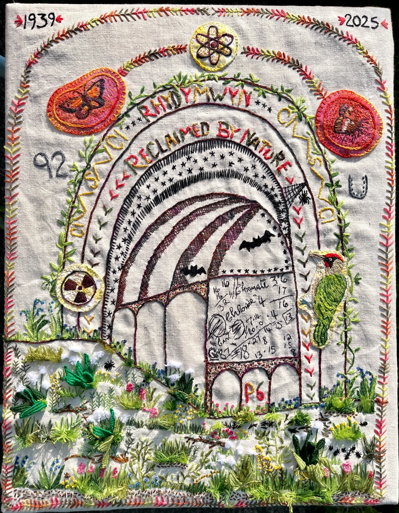 Hand Embroidery work by Catherine Corbett