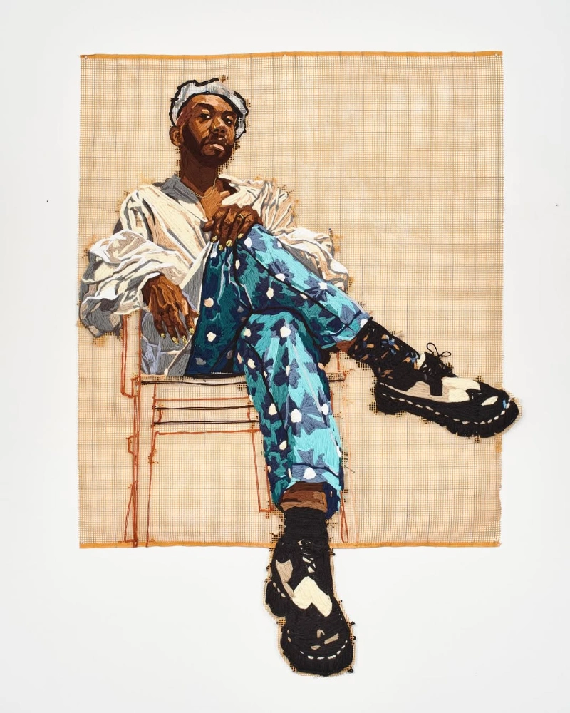 Incredible Embroidery portraits by Kandy G Lopez