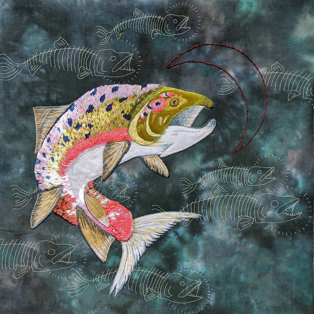 Textile Art by Activist and artist Kate Tume