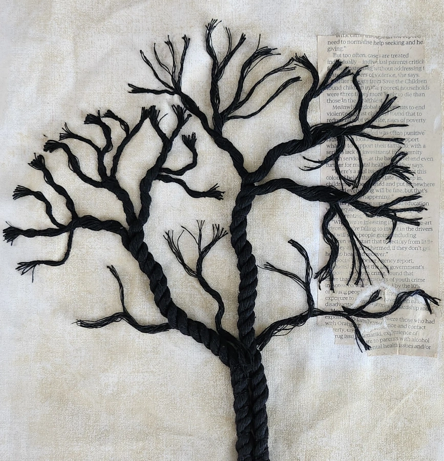 Incredible and original String design by Patchwork and Quilting graduate, Lyn White