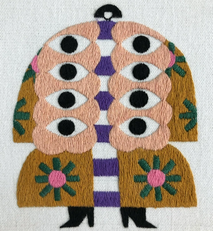 Irene Saputra. Embroidery work that proves she is transforming textile art