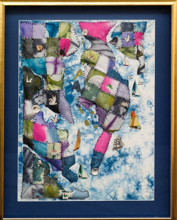 Mixed media textile artwork by Holly Jackson