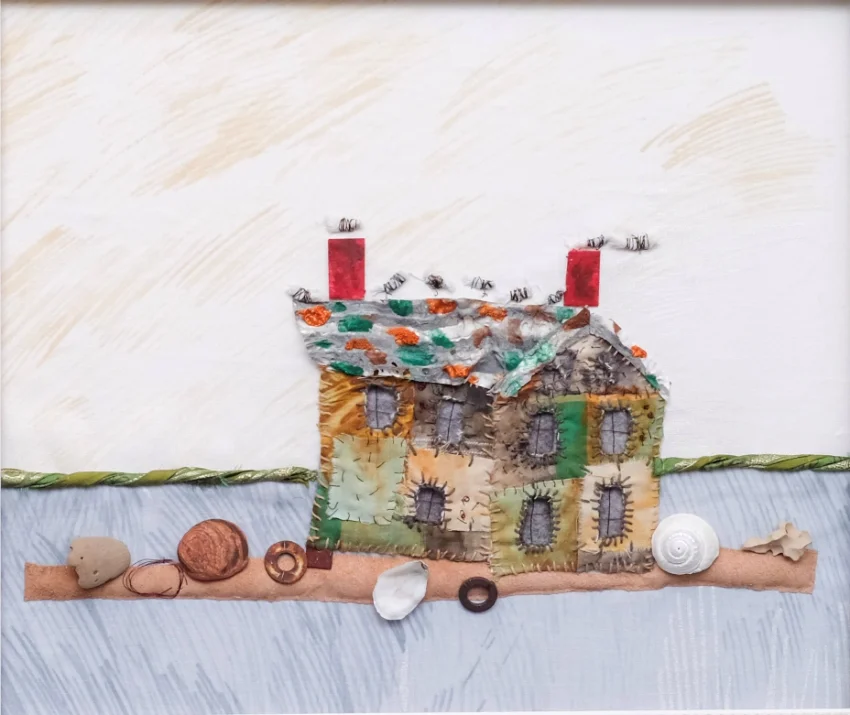 Mixed media textile artwork by Holly Jackson