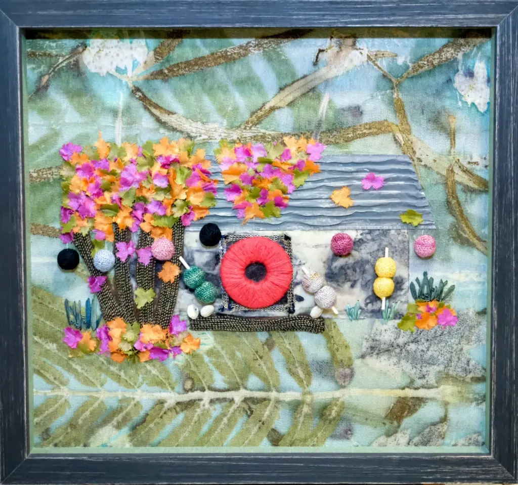 Mixed Media work by Holly Jackson who is currently studying our Master Practitioner course