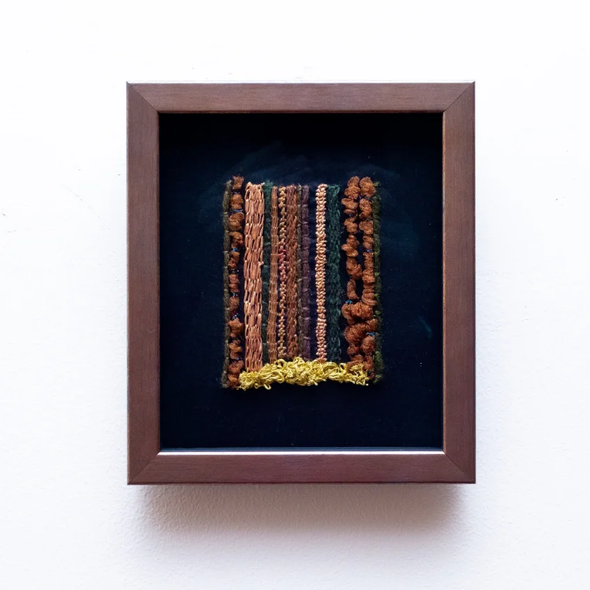 Mixed media textile artwork by Holly Jackson