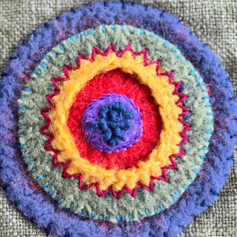 Felt samples - knitting course