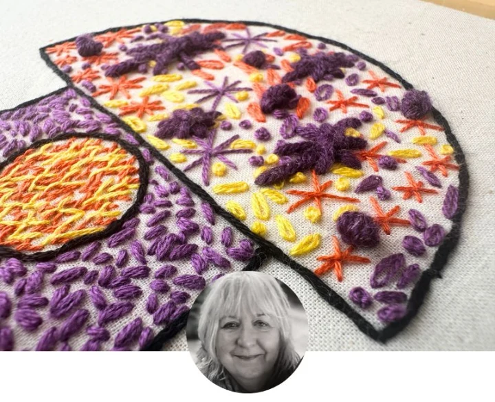 “I Needed Structure to Challenge Myself” A Graduate Story by hand embroidery grad, Gillian Richardson