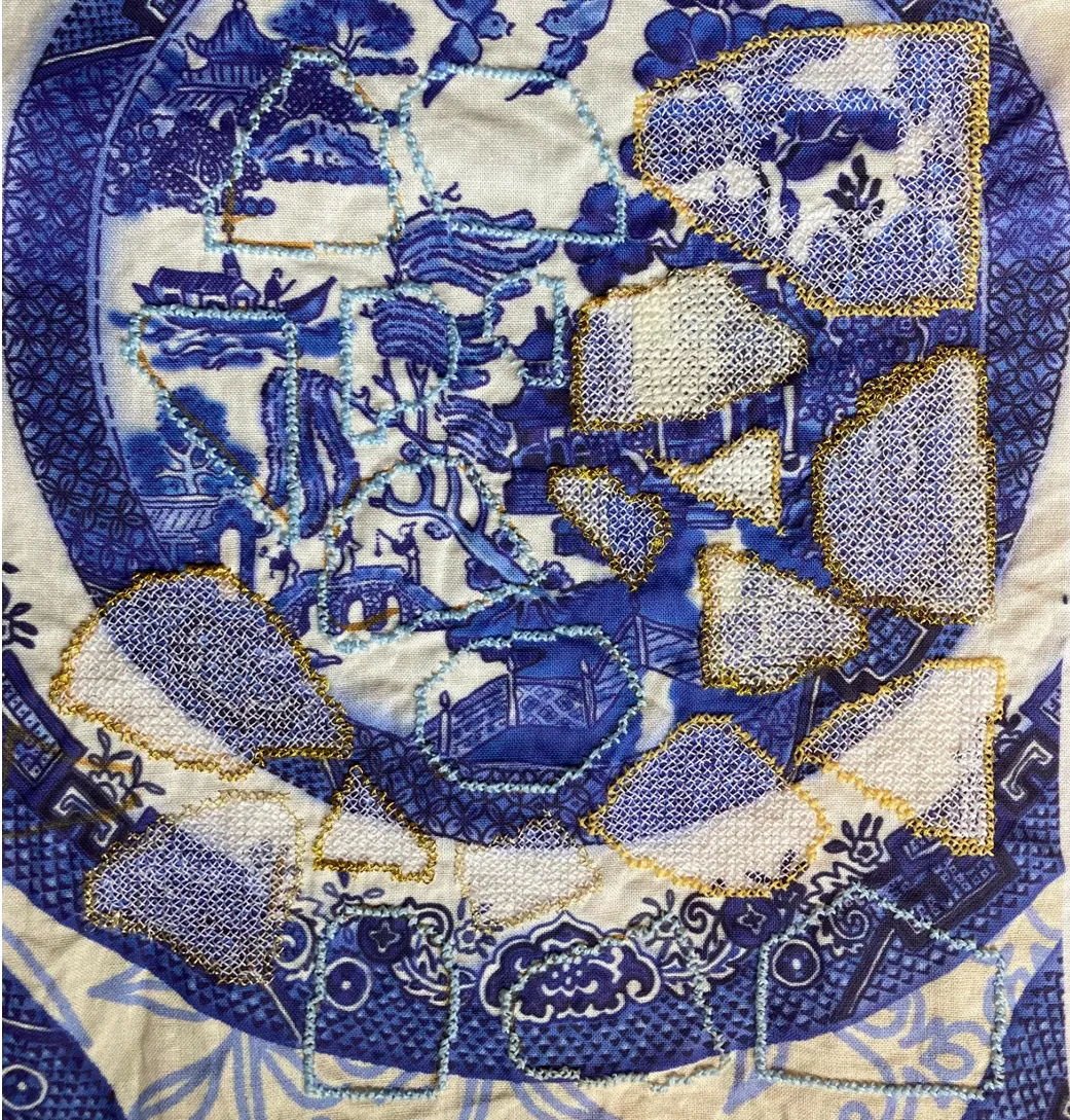 From lockdown stitching to solo exhibitions. Claire Frampton's embroidery journey