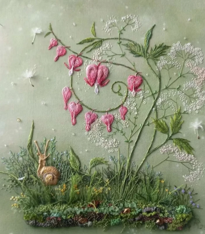 Beautiful embroidery work by Rosa Andreeva