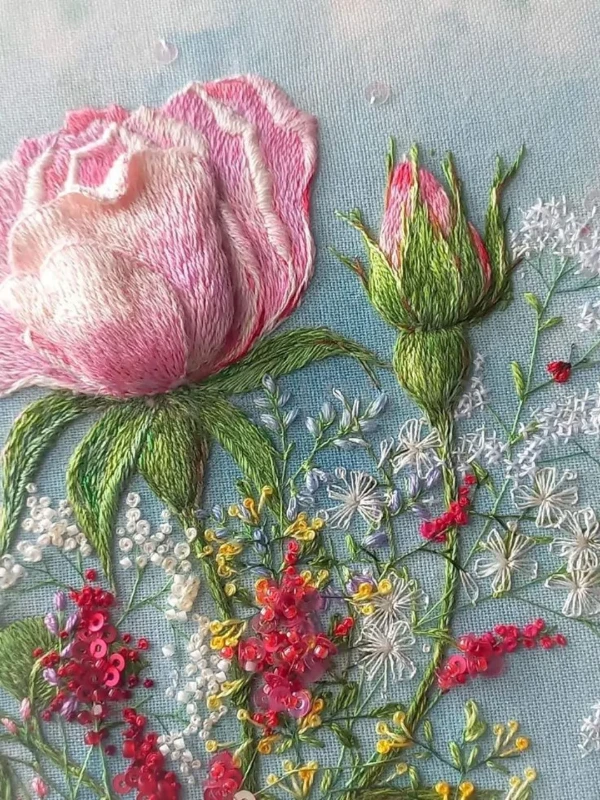 Beautiful embroidery work by Rosa Andreeva