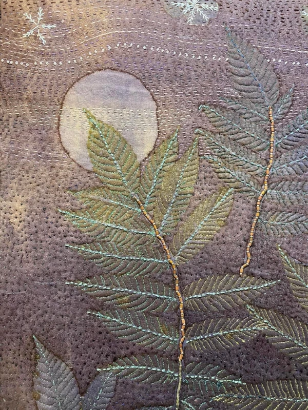 Botanical artwork and eco printing by Caroline Nixon, textile artist