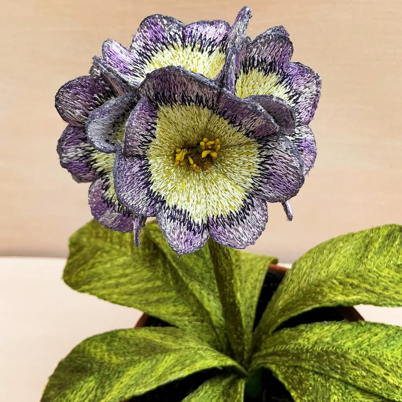 Corinne Young embroidery botanical work