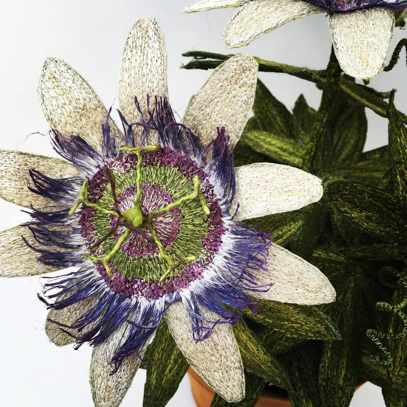 Corinne Young embroidery botanical work
