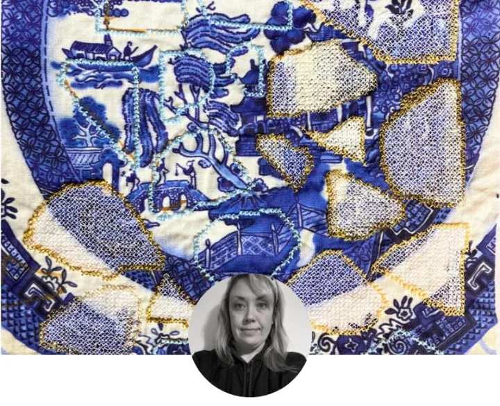 Machine embroidery graduate Claire Frampton