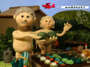 Nudinit characters by Sarah Simi, who joins us on Textile Tallk