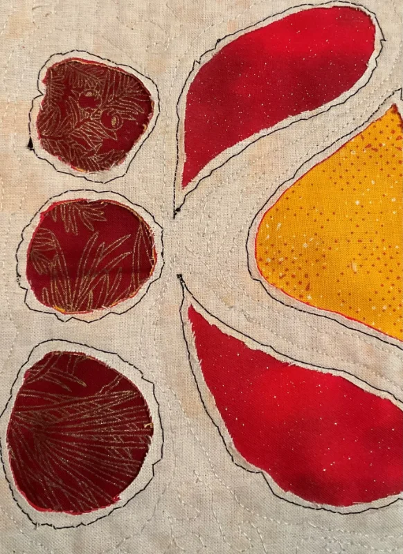 Applique work by textiles graduate, Sara Watson