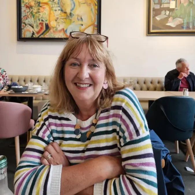 Knitting Skill Stage 3 graduate Rhona Arthur