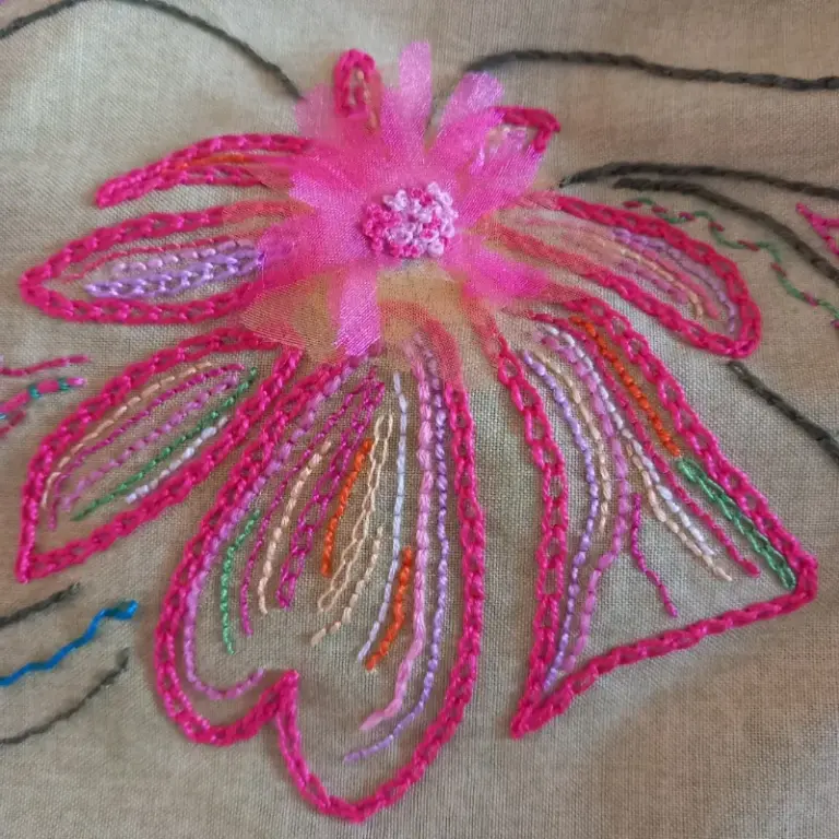 Hand Embroidery wordy by Rachel Ball