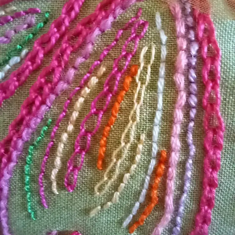 Hand Embroidery wordy by Rachel Ball