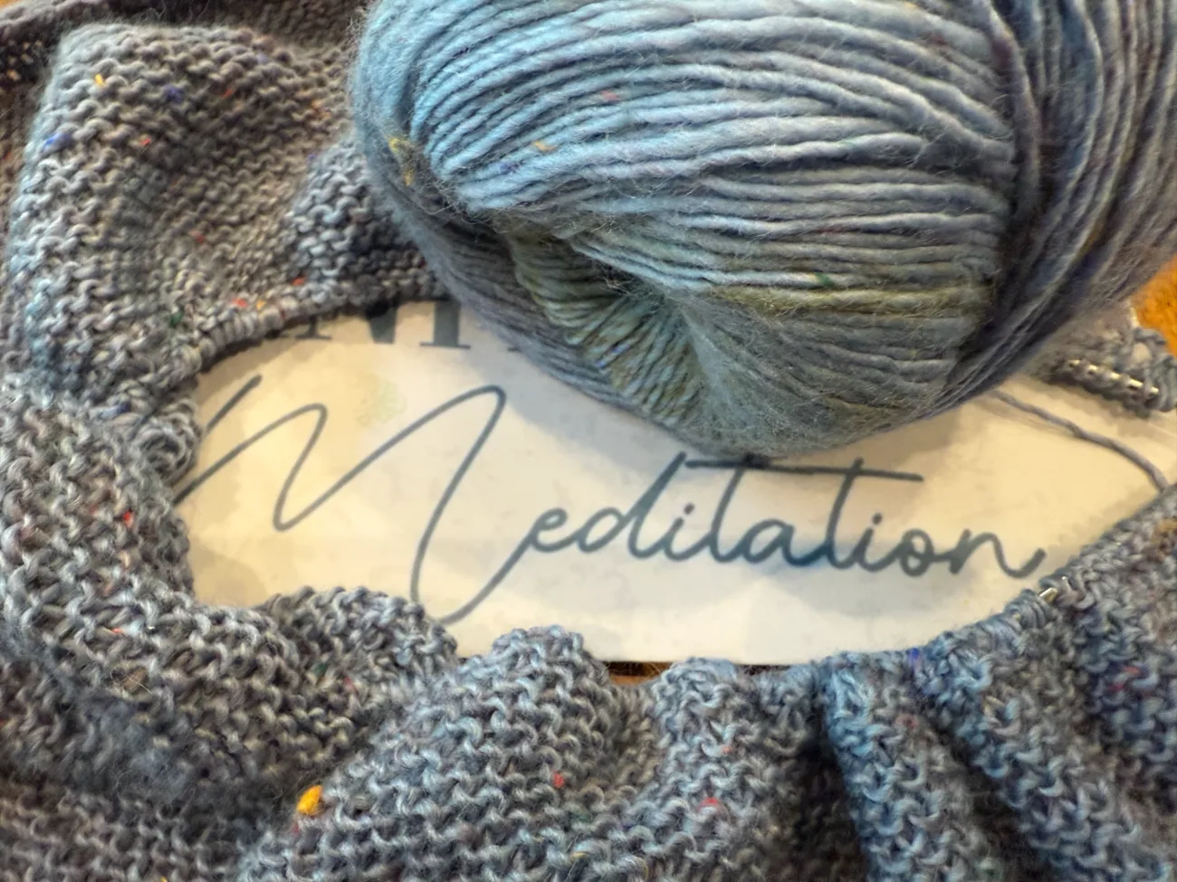Finding Mindfulness with Knitting. Textile Talk with Textile artist and yoga teacher Mary Ann Gebhardt