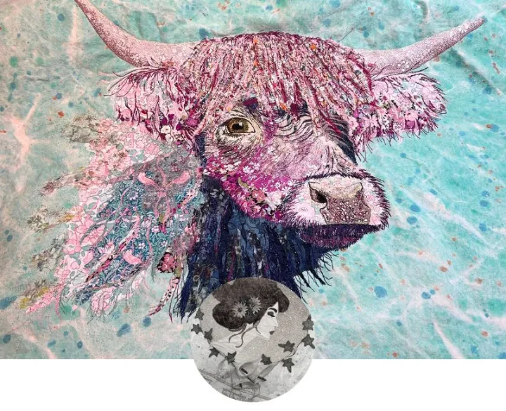 Kerry Kernans' machine embroidery work profile
