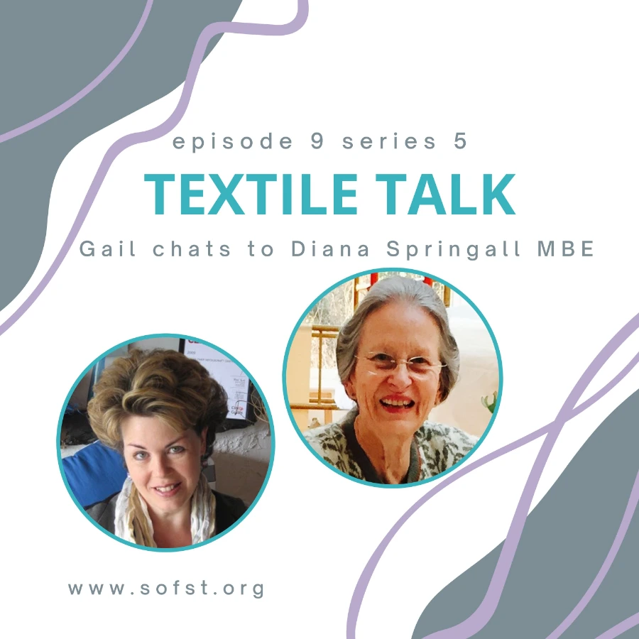 Textile Talk with Diana Springall MBE embroidery