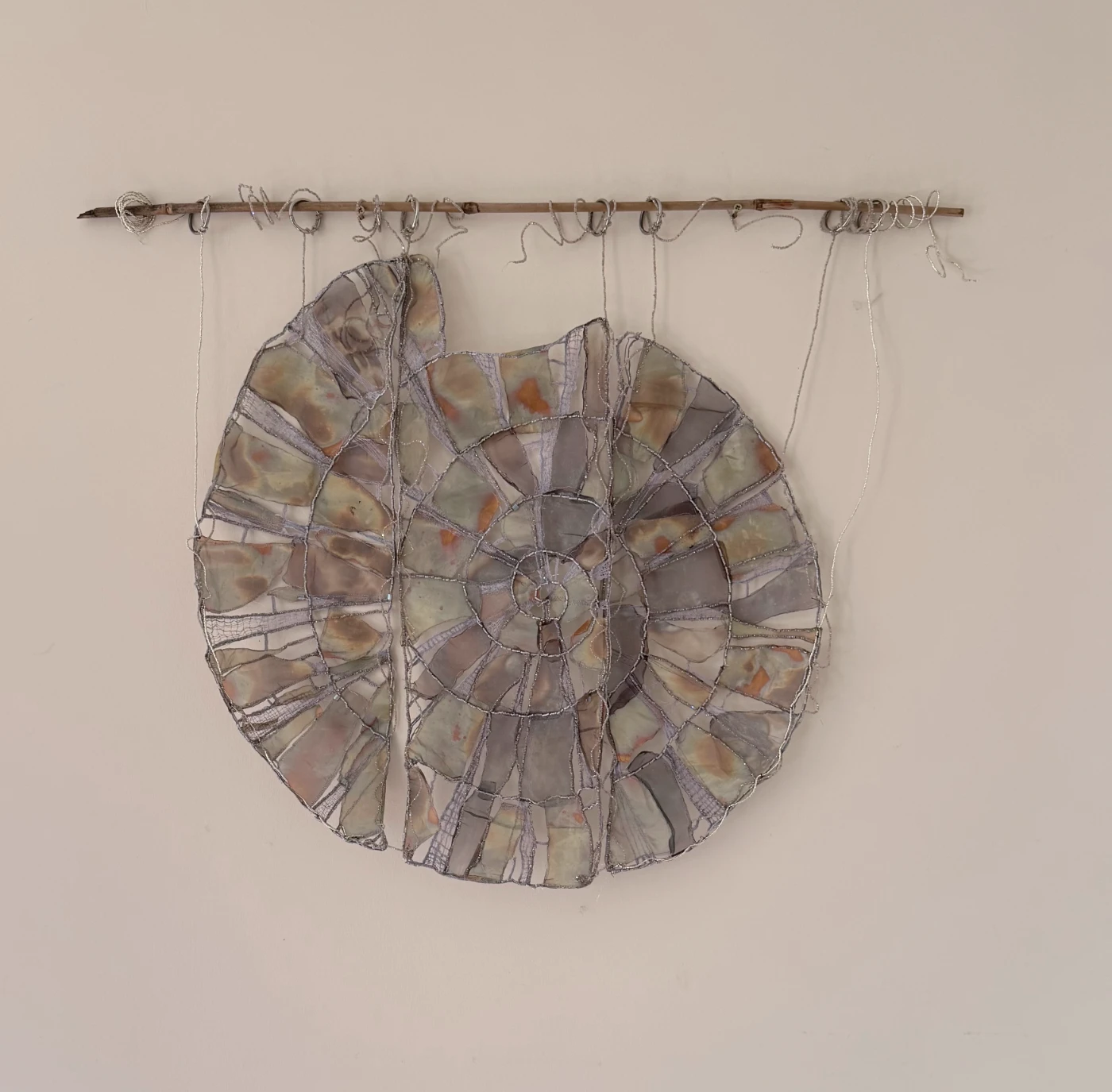 Free motion embroidery handing artwork by Cheryl McNay