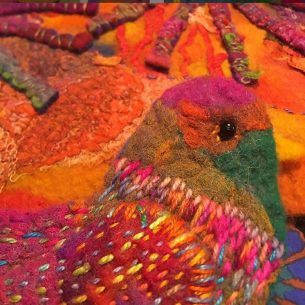 Contemporary felt art by Elizabeth Armstrong