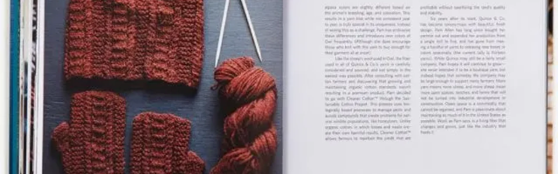 Inside preview of Slow Knitting book